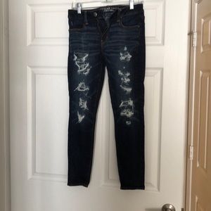 American Eagle ripped skinny jeans size 8